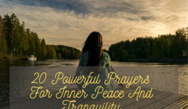 Prayers For Inner Peace And Tranquility