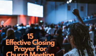 Closing Prayer For Church Meeting