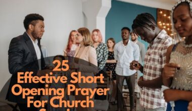 Short Opening Prayer For Church Service