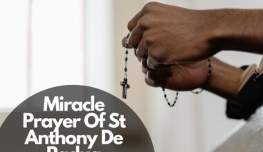 Miracle Prayer Of St Anthony De Padua