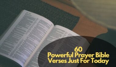 Prayer Bible Verses Just For Today