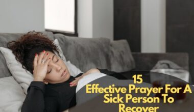 Prayer For A Sick Person To Recover