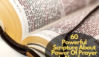 Scripture About Power Of Prayer In Numbers