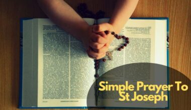 Simple Prayer To St Joseph