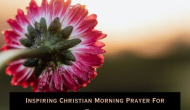 Christian Morning Prayer For Today