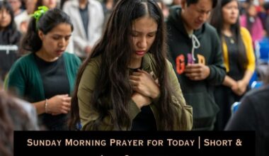 Sunday Morning Prayer for Today